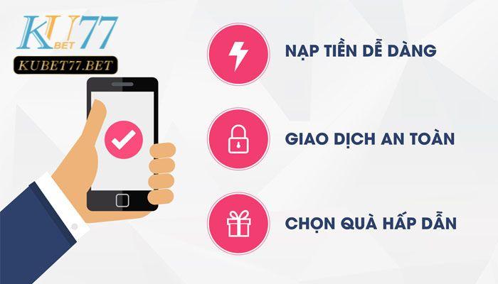 Bạn có thể chuyển khoản trực tiếp vào tài khoản ngân hàng của Kubet az